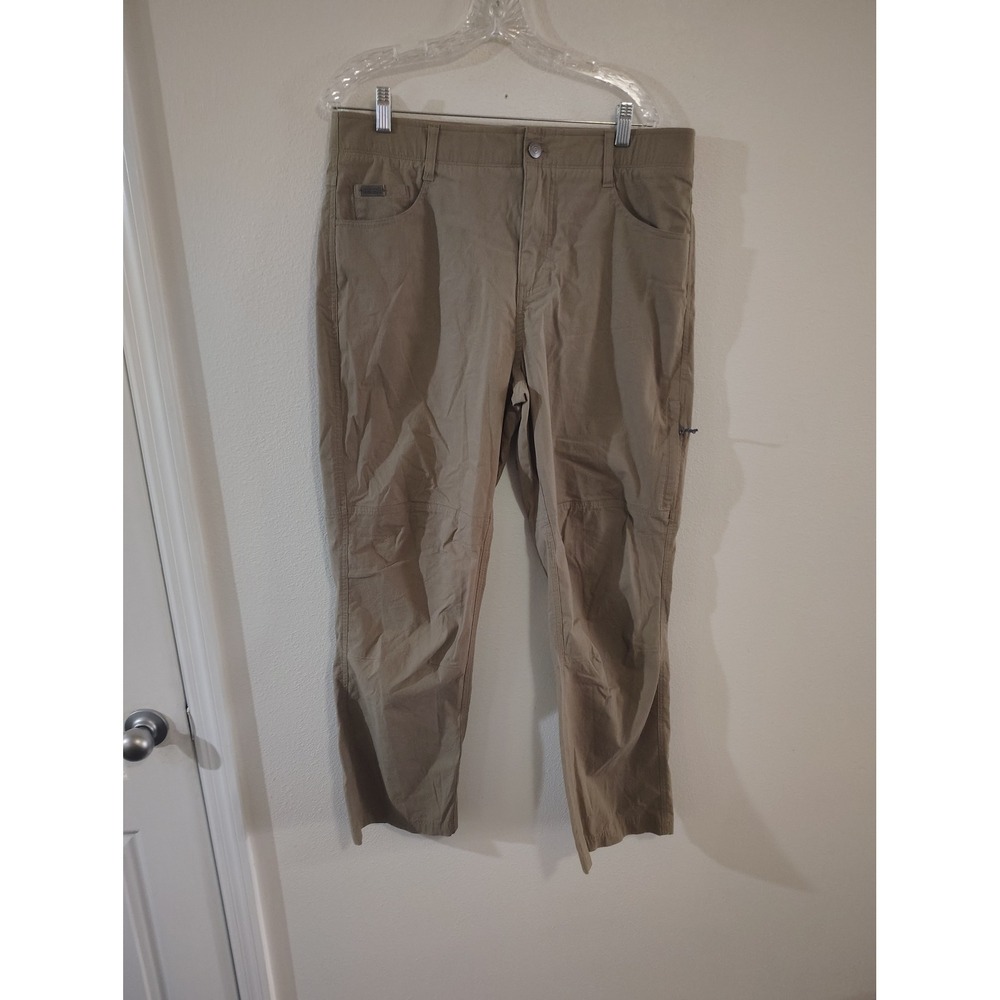 Ascend Mens Hiking Pants 36x30 Khaki Tan Lightweight Outdoor Tech Trousers